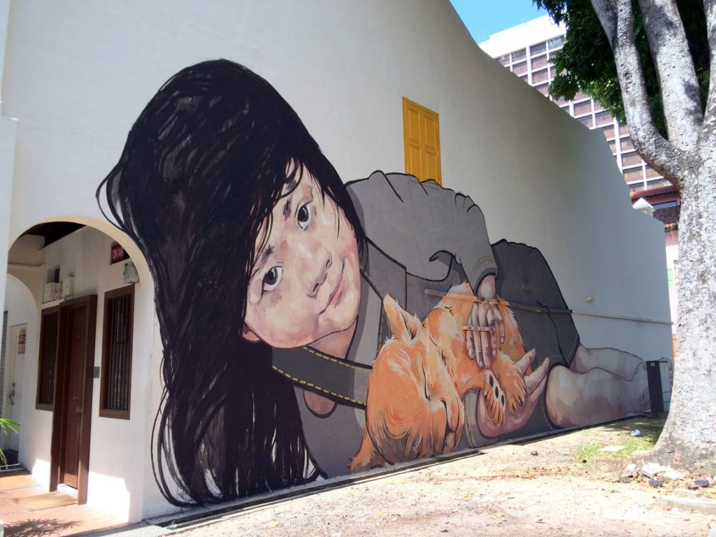 Mural in Jalan Pisang Junction 
