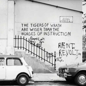 A car tagged with 'Kix' // 1970s graffiti, The Guardian 