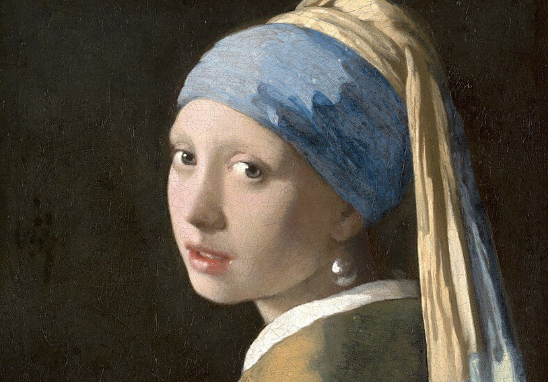 famous portrait paintings - girl with a pearl earring 